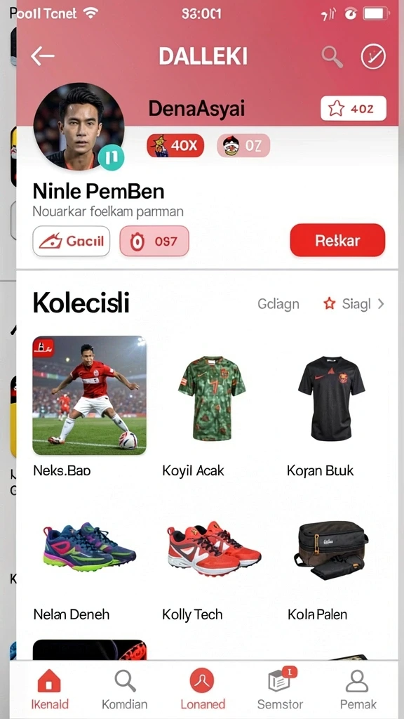 joss188 - Tangkapan layar memperlihatkan fitur komunitas di dalam aplikasi JOSS188.