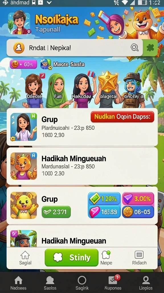 lunatogel - Tampilan antarmuka yang menarik dan user-friendly.